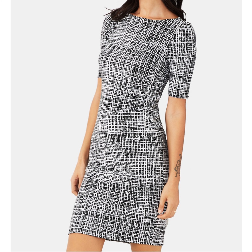 Maternity dress from A Pea in the Pod. Only worn once. Black with white.